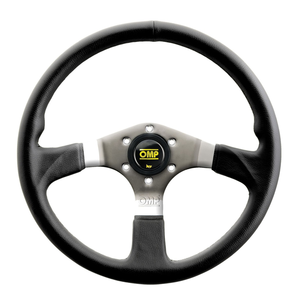 ASSO FLAT - Volant en Cuir avec 3 Branches en Acier Diamètre 350mm