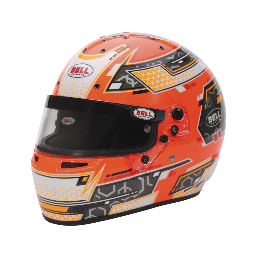 [1310B93] RS7-K PRO - STAMINA - Casque FIA 8878-2024/K2025 (ANTHRACITE/ORANGE, L)