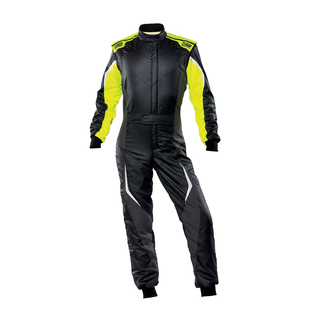 [IA0-1859-B01-178-44] TECNICA EVO - Combinaison FIA 8856-2018 (NOIR/JAUNE FLUO, 44)