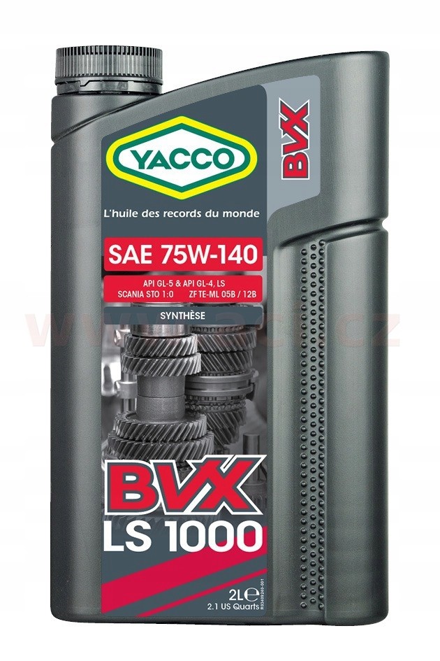 YACCO - Huile SAE 75W-140 BVX LS 1000 - 2L