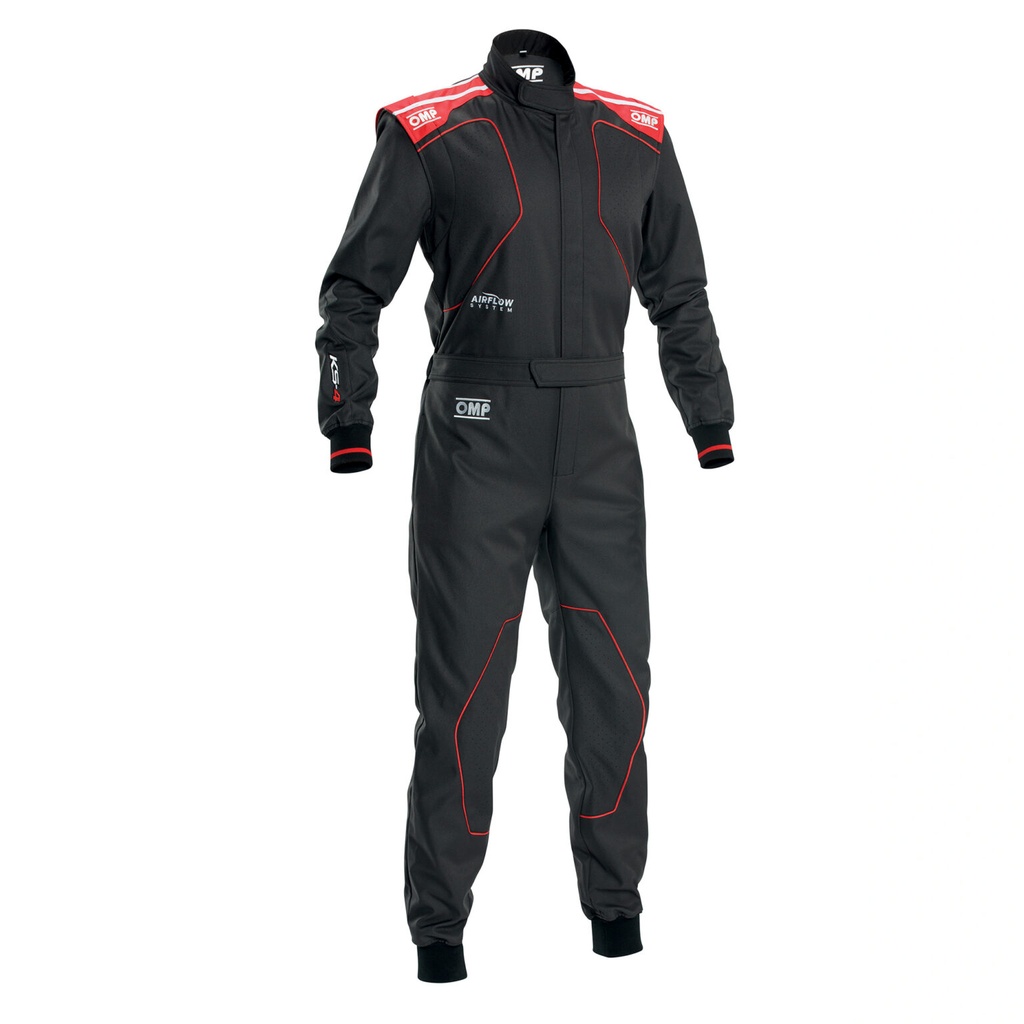 [KA0-1735-AK1-073-120] KS4-My2026 - Combinaison Karting - Pour Enfant (NOIR/ROUGE, 120)