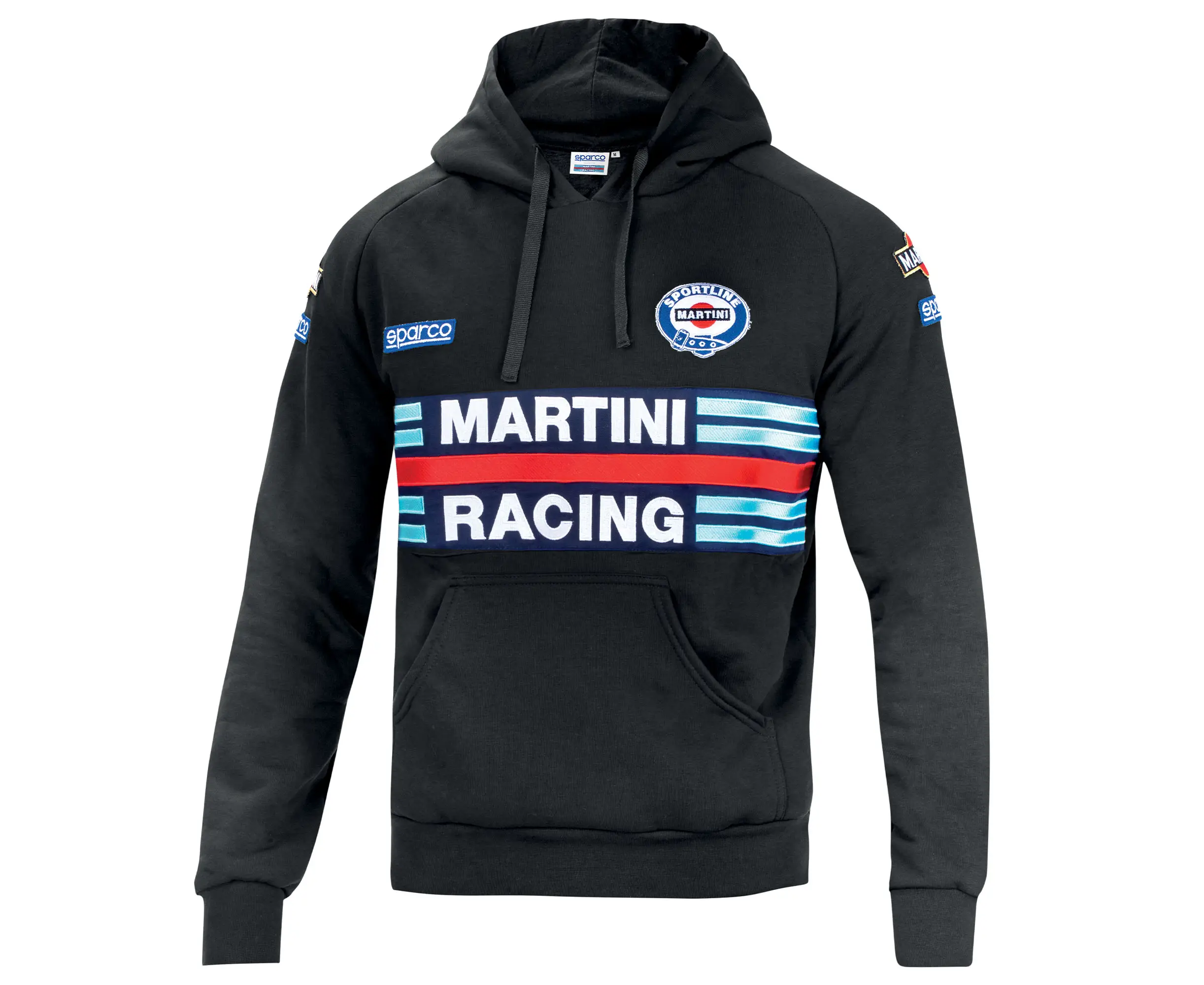 [01279MRNR3L] Sparco - Sweat à Capuche Replica Martini Racing (NOIR, L)