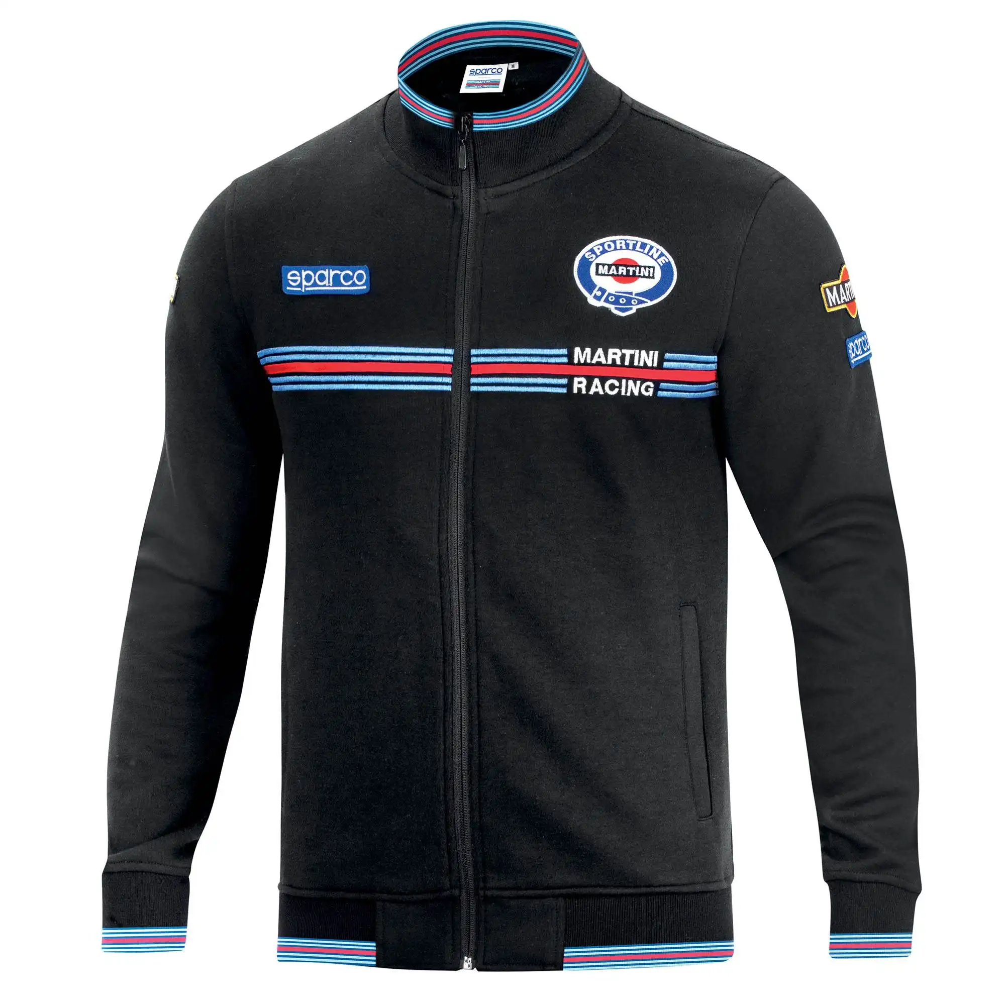 [01278MRNR3L] Sparco - Sweat-Shirt Full Zip Martini Racing (NOIR, L)