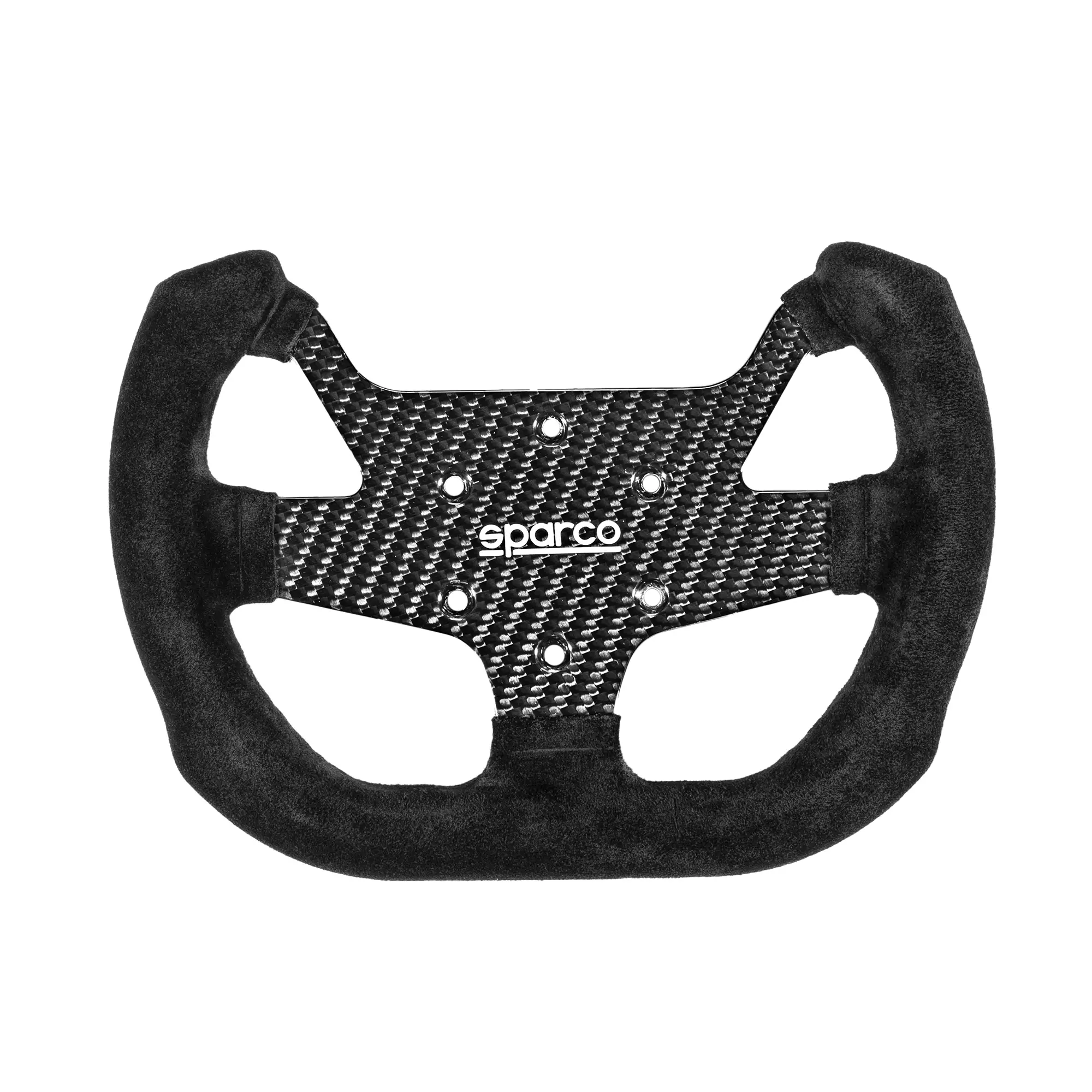 Sparco - Volant F-10C 6 Trous Carbone - Suédine Noire