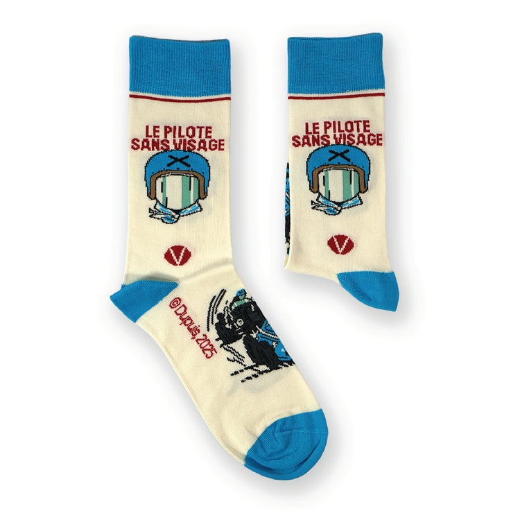 Heel Tread - Chaussettes Le pilote sans visage - Michel Vaillant