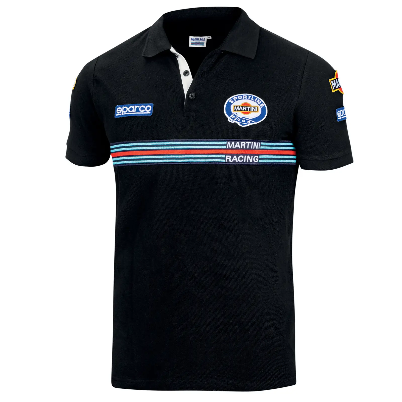 [01275MRNR3L] Sparco - Polo Replica Martini Racing (L, NOIR)