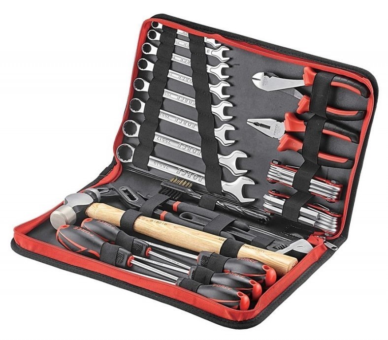 FORCE 50231-33 Tool Kit Number of Tools: 33, Spanner Size: T40