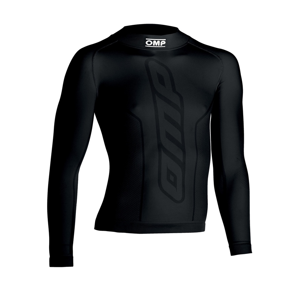 [KE0-3029-A01-071-1012Y] KS - Sous-Pull Karting Manches Longue - Pour Enfant (NOIR, 10-12 ANS)