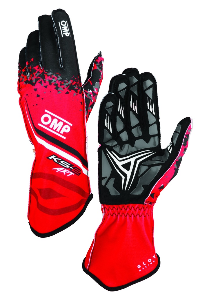 [KB0-2755-A01-060-004] KS-2 ART - Gants Karting - Pour Enfant (ROUGE/NOIR, 4)