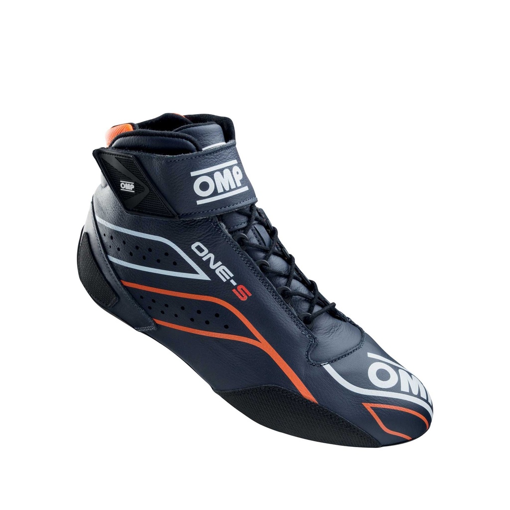 [IC0-0822-A03-249-37] ONE-S - Chaussures FIA 8856-2018/SFI (BLEU MARINE/ORANGE FLUO, 37)