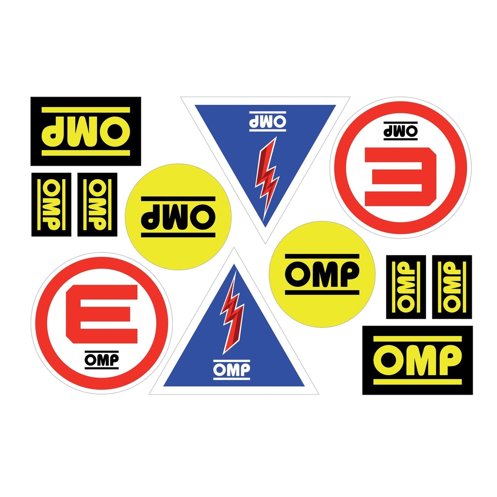 Planche d'Autocollants OMP 331x220mm